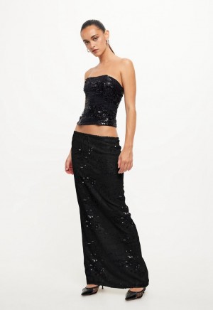 Black Lioness Shes All That Maxi Skirt | Canada-ISUEY4981