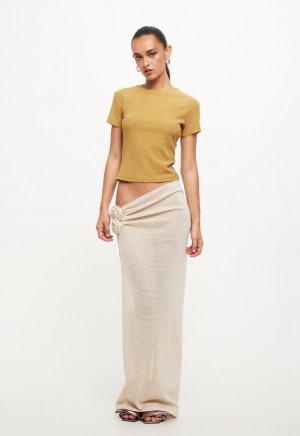 Cream Lioness Soul Mate Maxi Skirt | Canada-OSENI5362