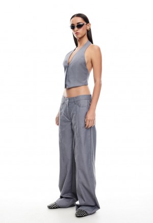 Dark Grey Lioness Je Suis Halter Top | Canada-TIXQG3586