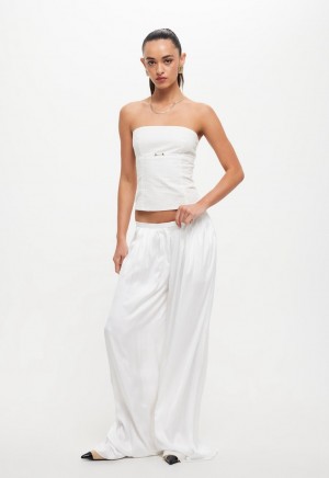 White Lioness Allure Strapless Top | Canada-UKJBH6108