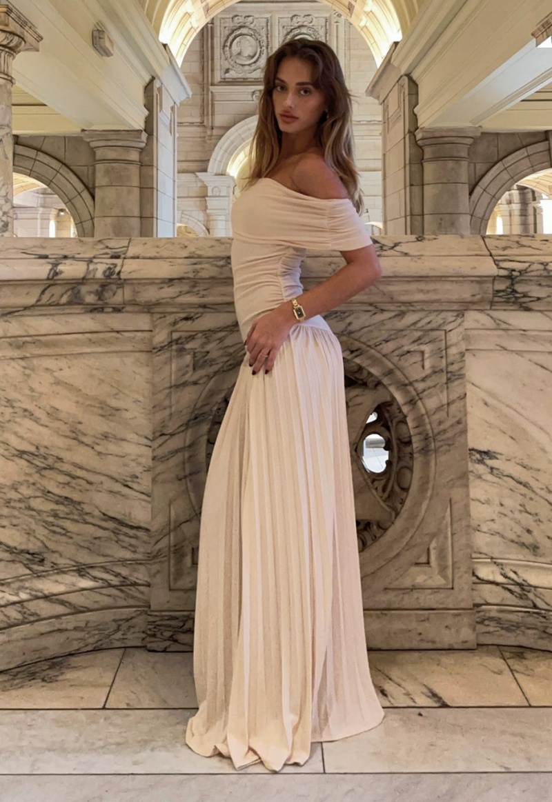 Beige Lioness Field Of Dreams Maxi Dress | Canada-CTBFE9750