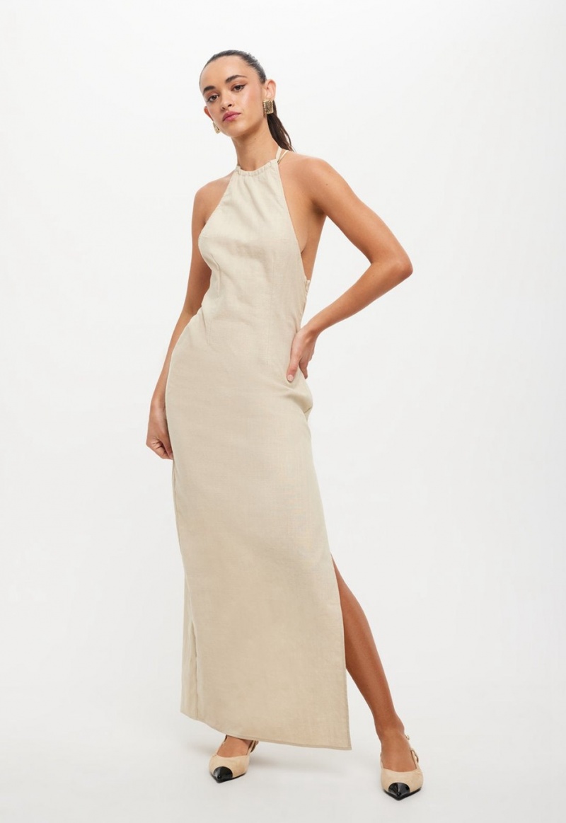 Beige Lioness Idyllic Maxi Dress | Canada-XZVSR9816