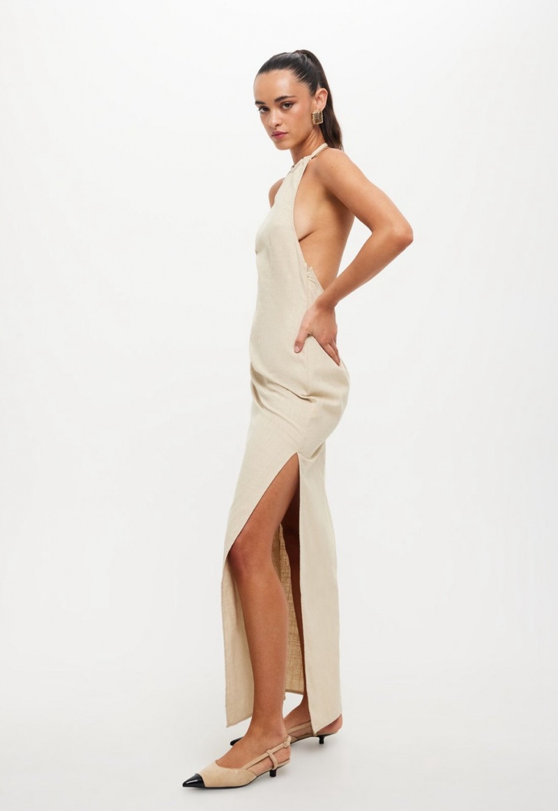 Beige Lioness Idyllic Maxi Dress | Canada-XZVSR9816