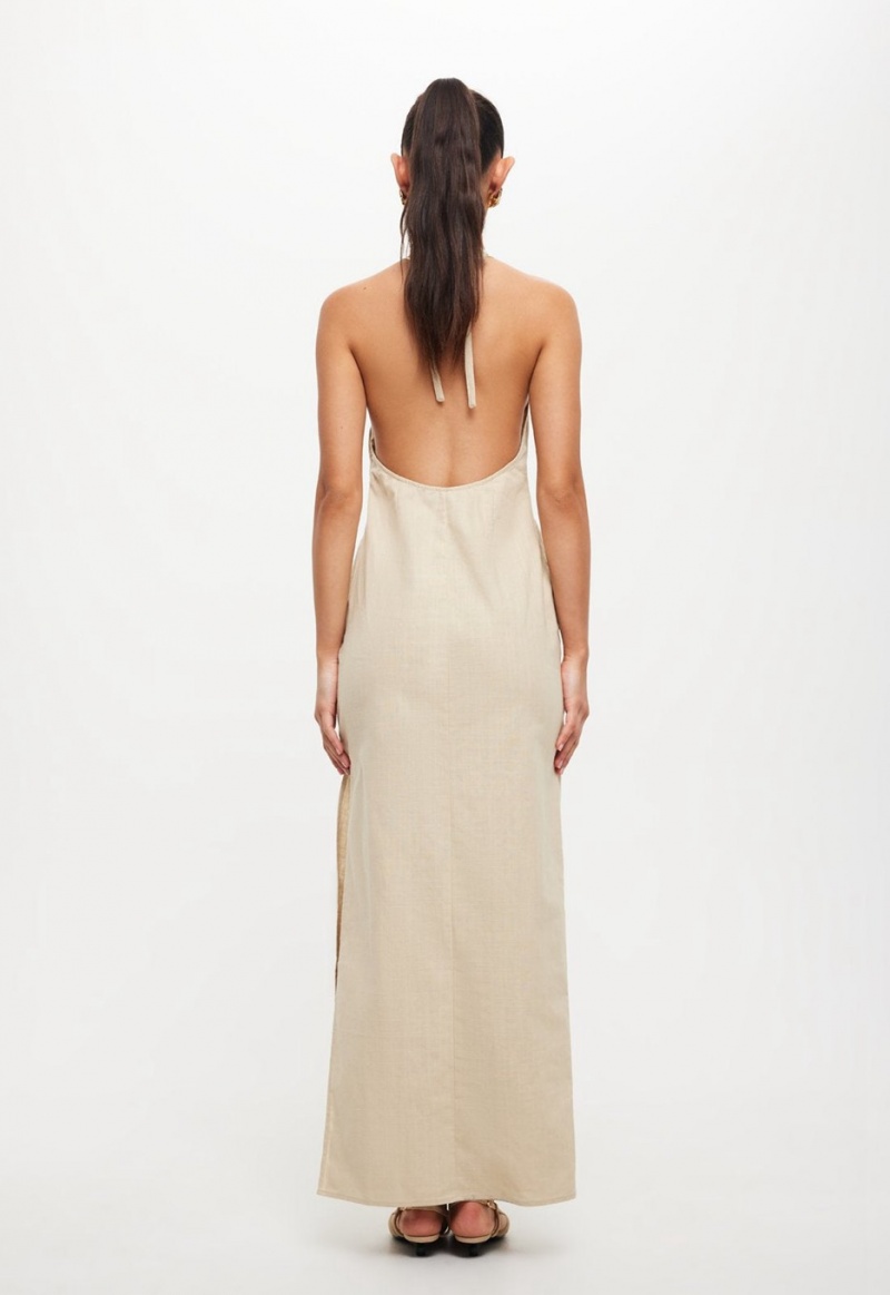 Beige Lioness Idyllic Maxi Dress | Canada-XZVSR9816