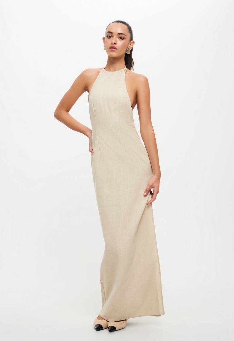 Beige Lioness Idyllic Maxi Dress | Canada-XZVSR9816