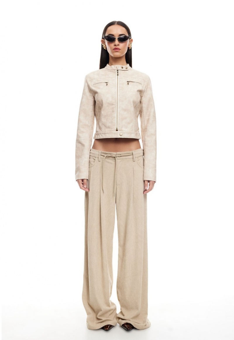 Beige Lioness Slouched Tie Up Pants | Canada-MJDRQ2495