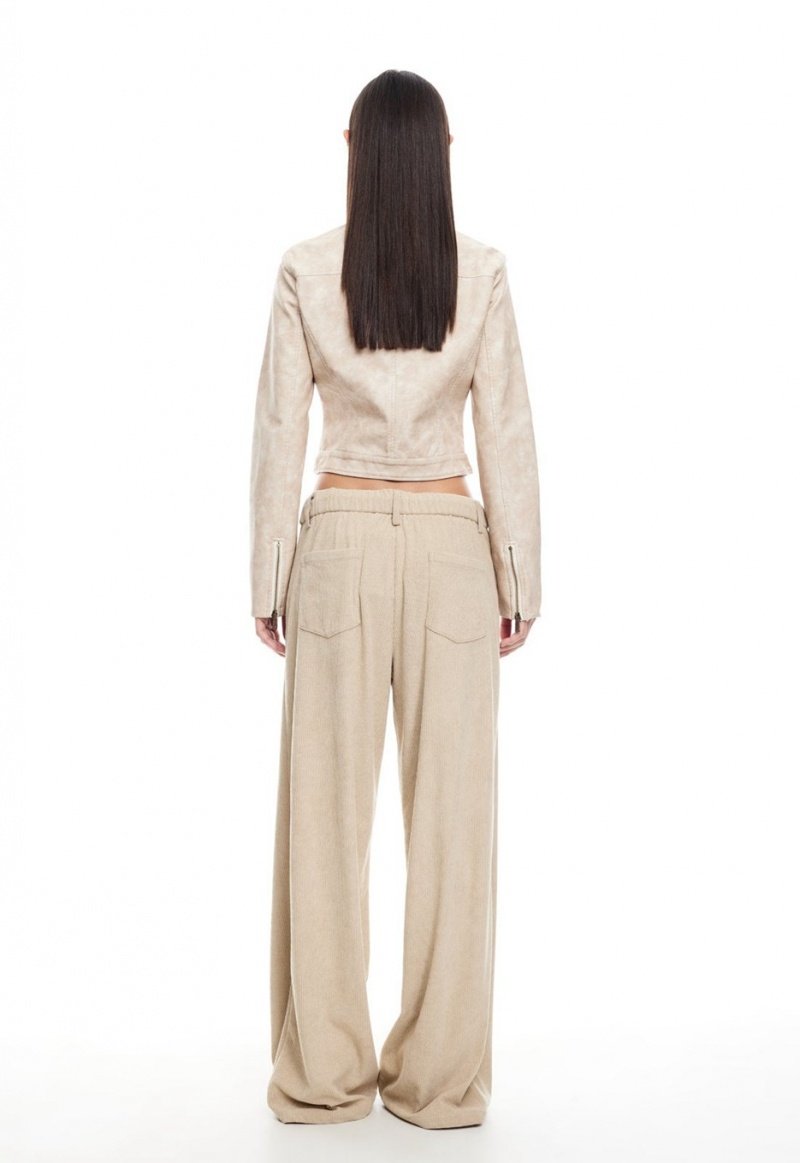 Beige Lioness Slouched Tie Up Pants | Canada-MJDRQ2495