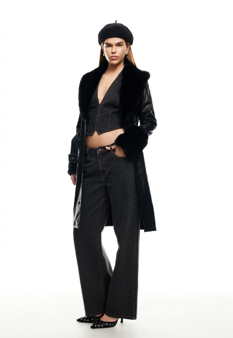 Black Lioness Brooklyn Long Coat | Canada-SCQEY7251