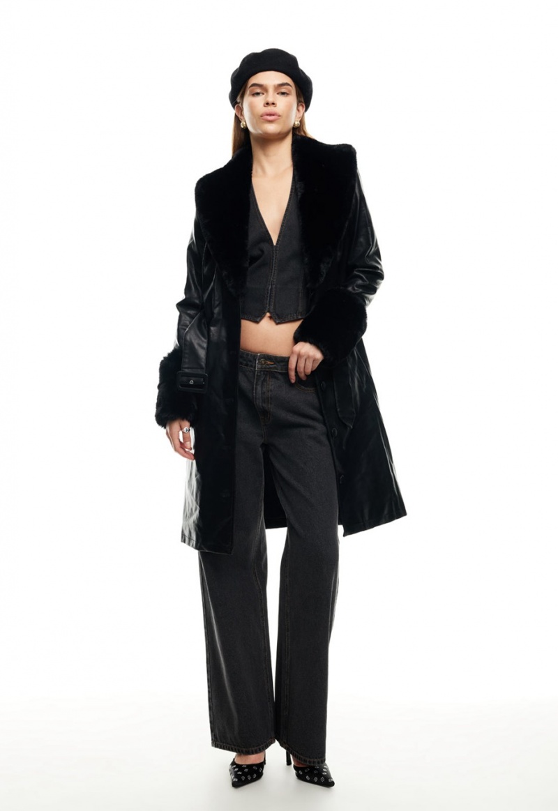 Black Lioness Brooklyn Long Coat | Canada-SCQEY7251