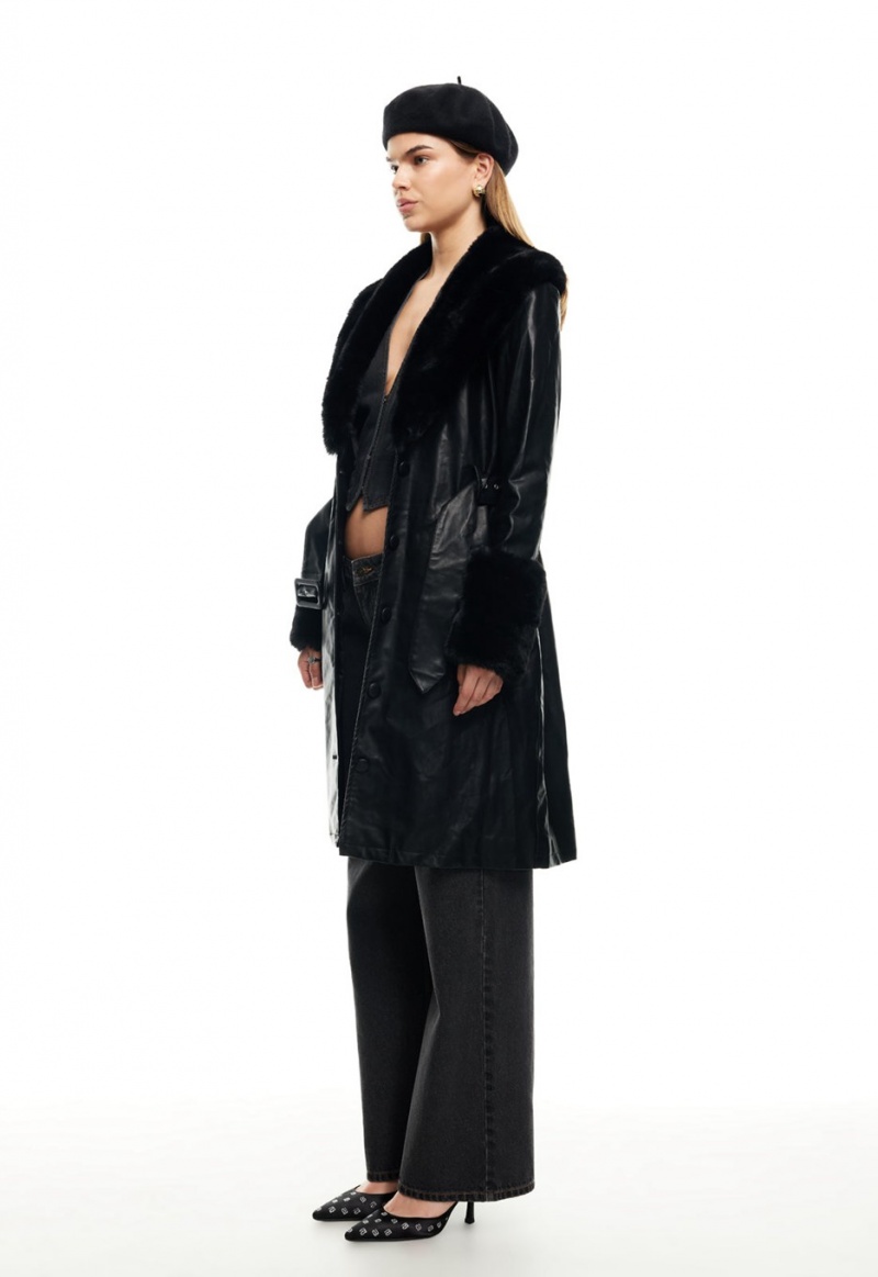 Black Lioness Brooklyn Long Coat | Canada-SCQEY7251