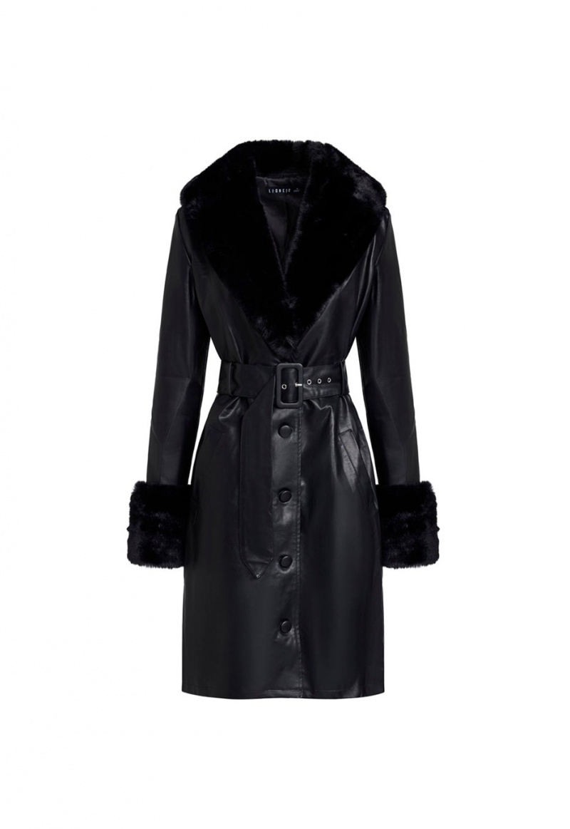 Black Lioness Brooklyn Long Coat | Canada-SCQEY7251