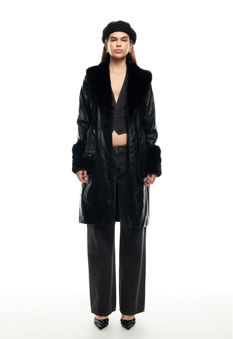 Black Lioness Brooklyn Long Coat | Canada-SCQEY7251