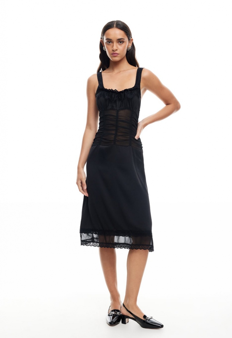 Black Lioness Kendall Midi Dress | Canada-QISKW6719