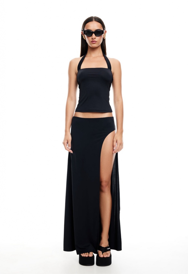 Black Lioness Merci Maxi Skirt | Canada-CWVML5984