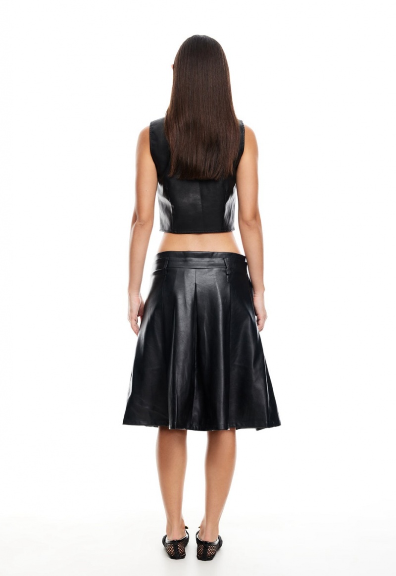 Black Lioness Wild West Midi Skirt | Canada-EQKSU9501