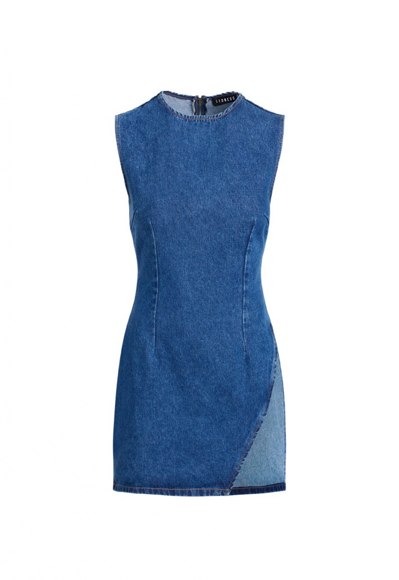 Blue Lioness Sculpted Denim Mini Dress | Canada-FUAVN2984