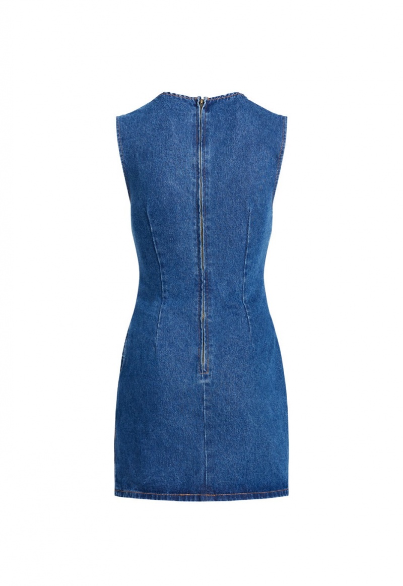 Blue Lioness Sculpted Denim Mini Dress | Canada-FUAVN2984