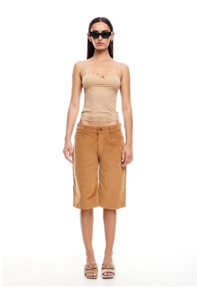 Brown Lioness Kurt Jorts Shorts | Canada-IHMCE5206