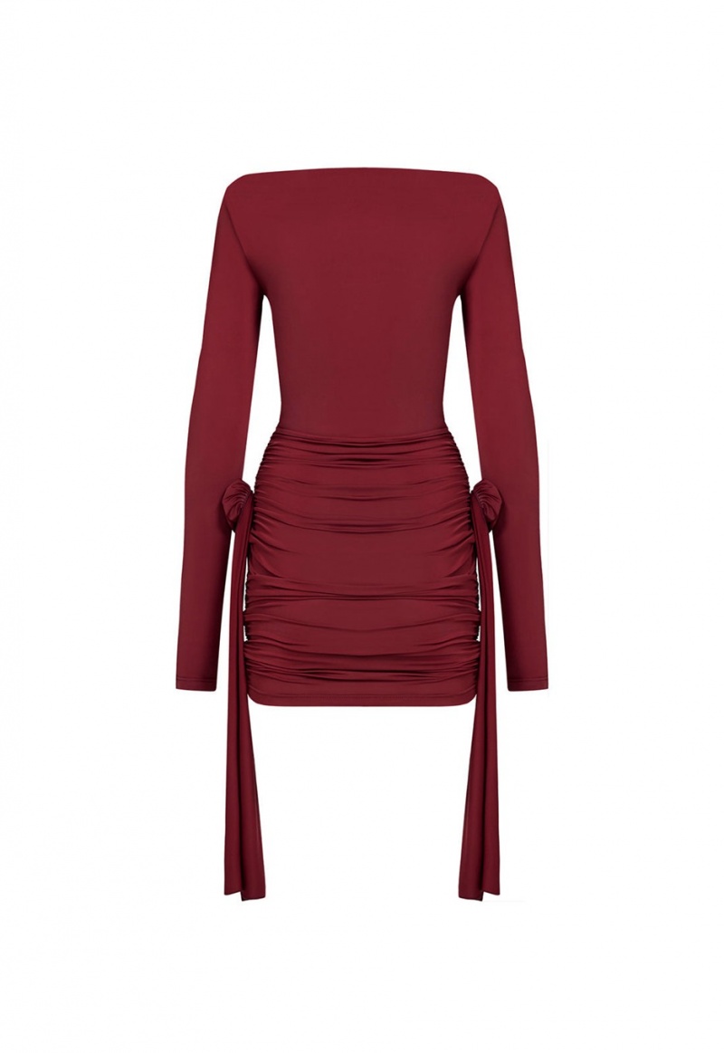 Burgundy Lioness Glory Mini Dress | Canada-KRWDG2590