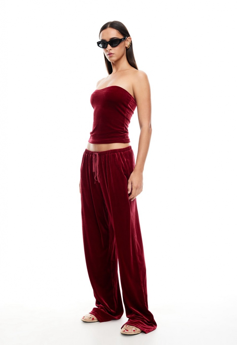 Burgundy Lioness Ride With Me Pants | Canada-HOGFI2856