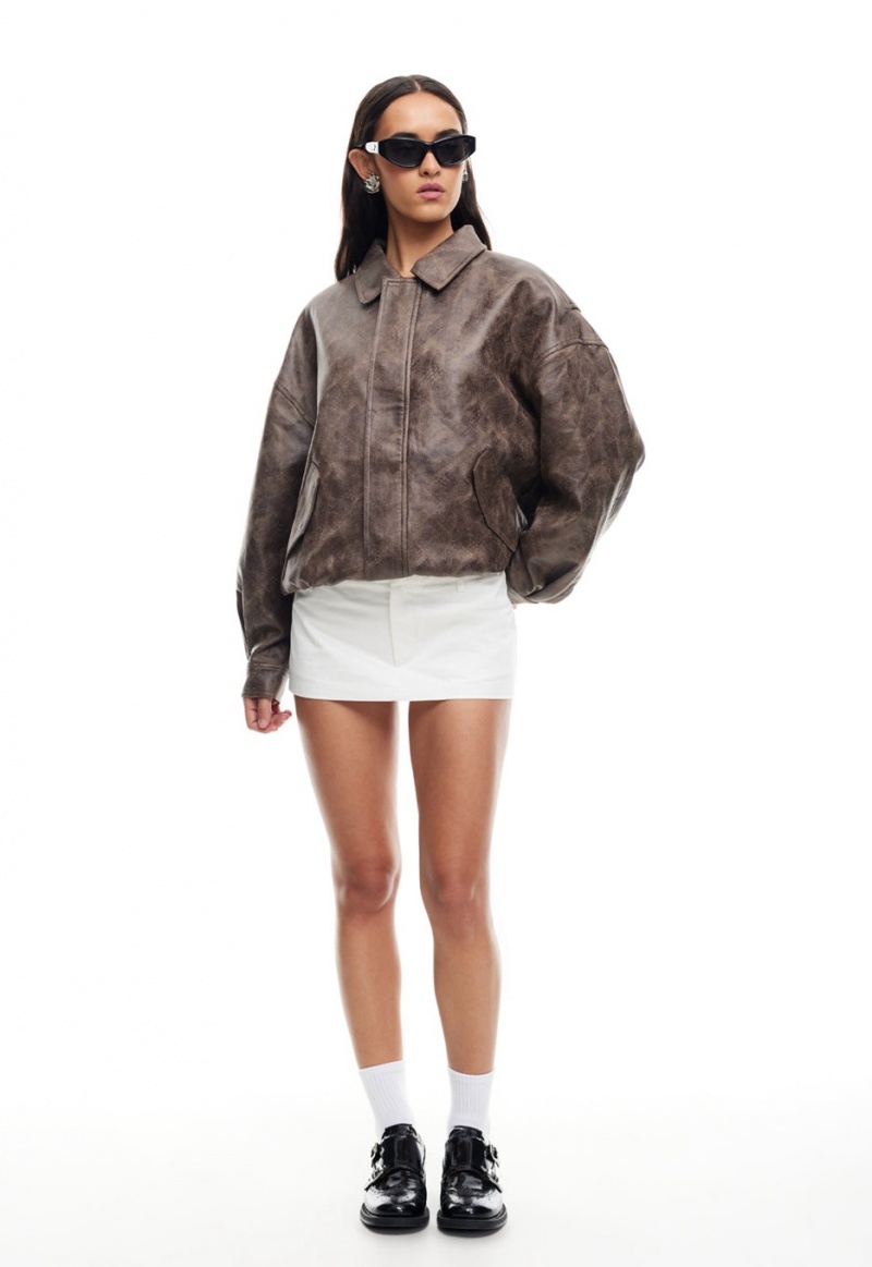 Chocolate Lioness Kenny Bomber Jacket | Canada-UTWZE7841