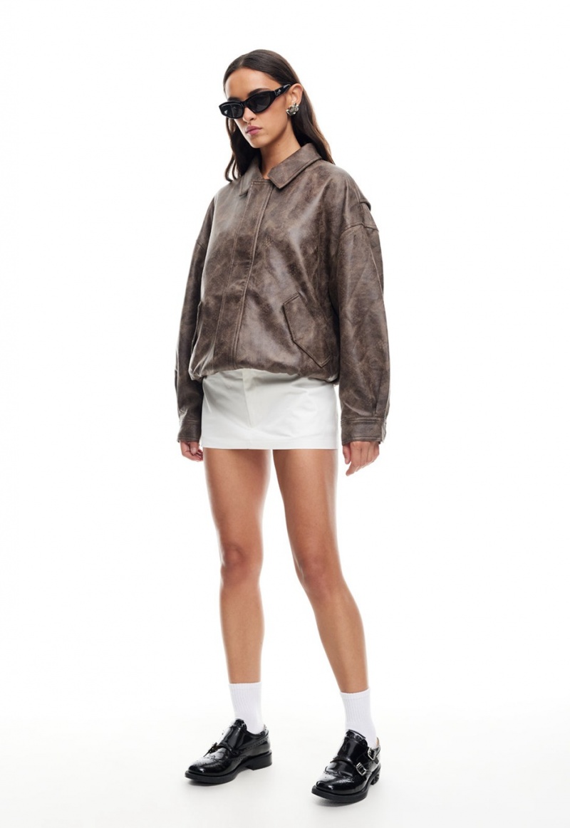 Chocolate Lioness Kenny Bomber Jacket | Canada-UTWZE7841