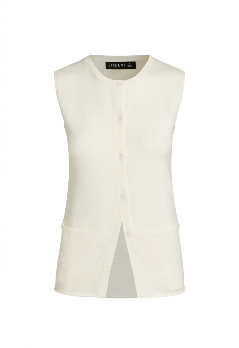 Cream Lioness Kourt Vest | Canada-QAUHX4609