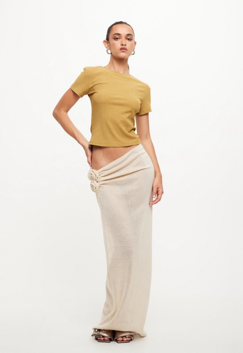 Cream Lioness Soul Mate Maxi Skirt | Canada-OSENI5362