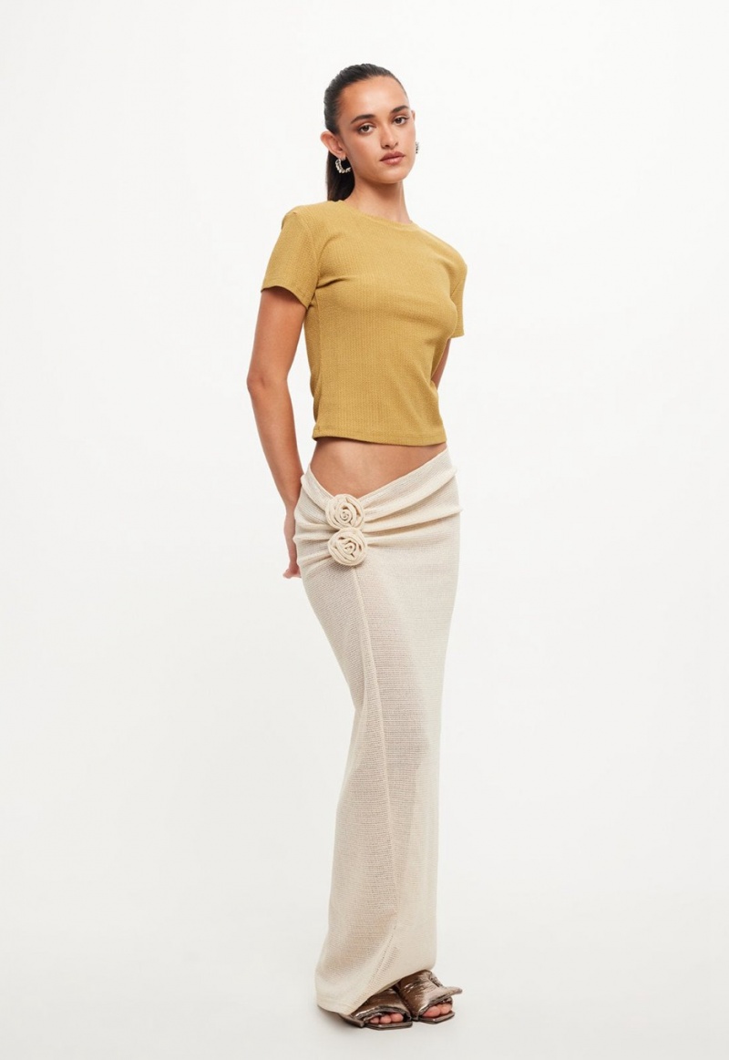 Cream Lioness Soul Mate Maxi Skirt | Canada-OSENI5362