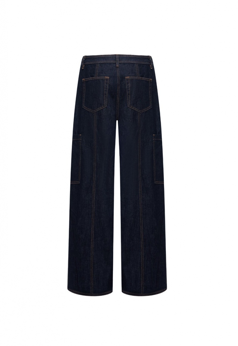 Dark Blue Lioness Veneda Baggy Jeans | Canada-CYEOD6317