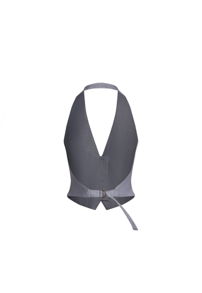 Dark Grey Lioness Je Suis Halter Top | Canada-TIXQG3586