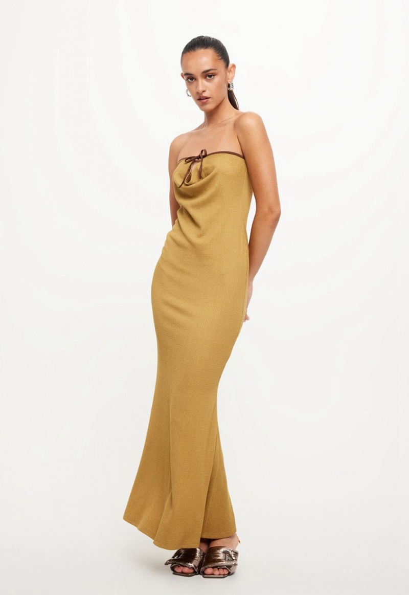 Gold Lioness Illuminating Maxi Dress | Canada-VPRBZ2867