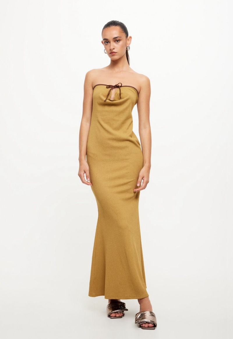 Gold Lioness Illuminating Maxi Dress | Canada-VPRBZ2867