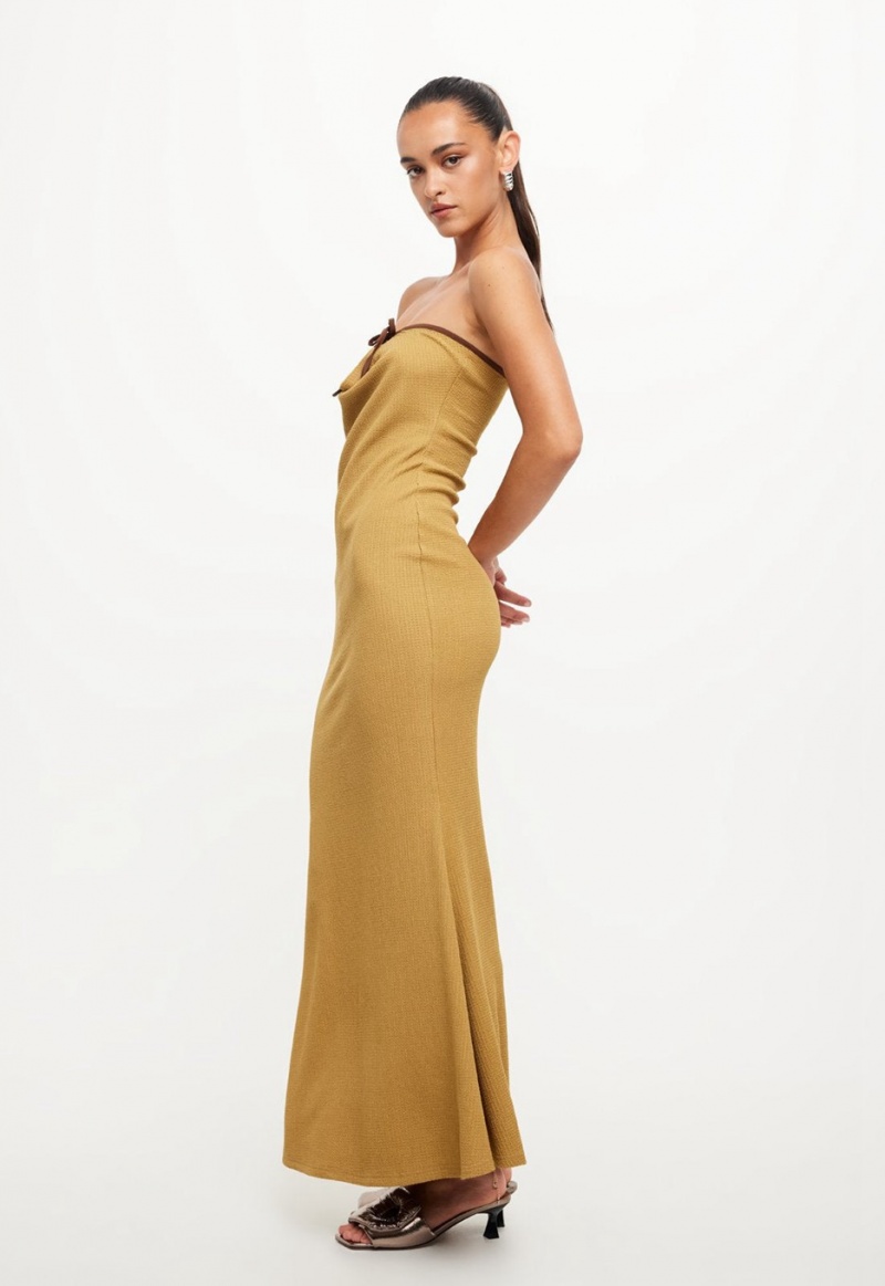 Gold Lioness Illuminating Maxi Dress | Canada-VPRBZ2867