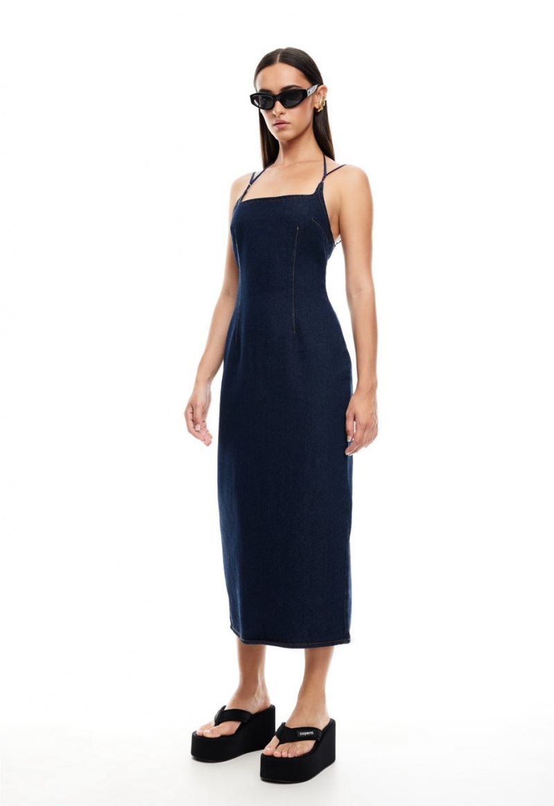 Indigo Lioness Birkin Midi Dress | Canada-WZUIC0296