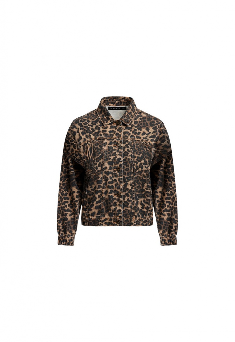 Leopard Lioness Carmela Denim Jackets | Canada-BMTXC8460