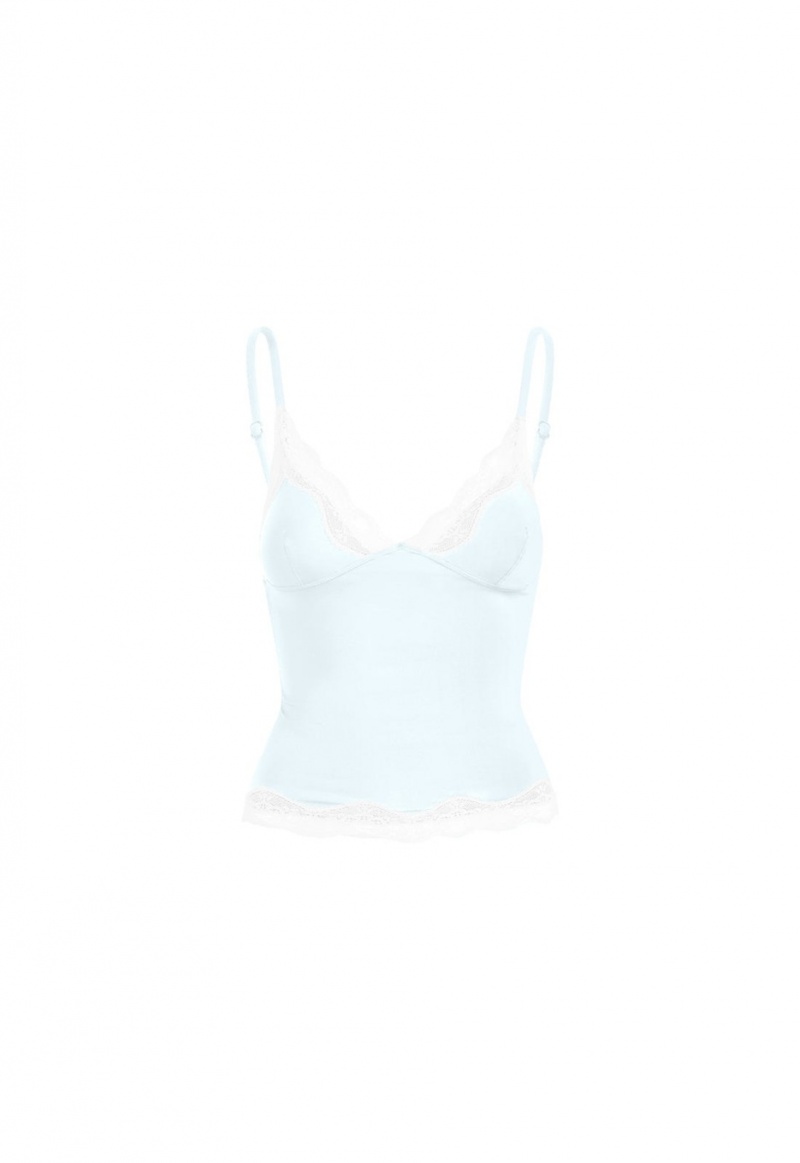 Light Blue Lioness Dos Fitted Cami Top | Canada-YWRFG1853