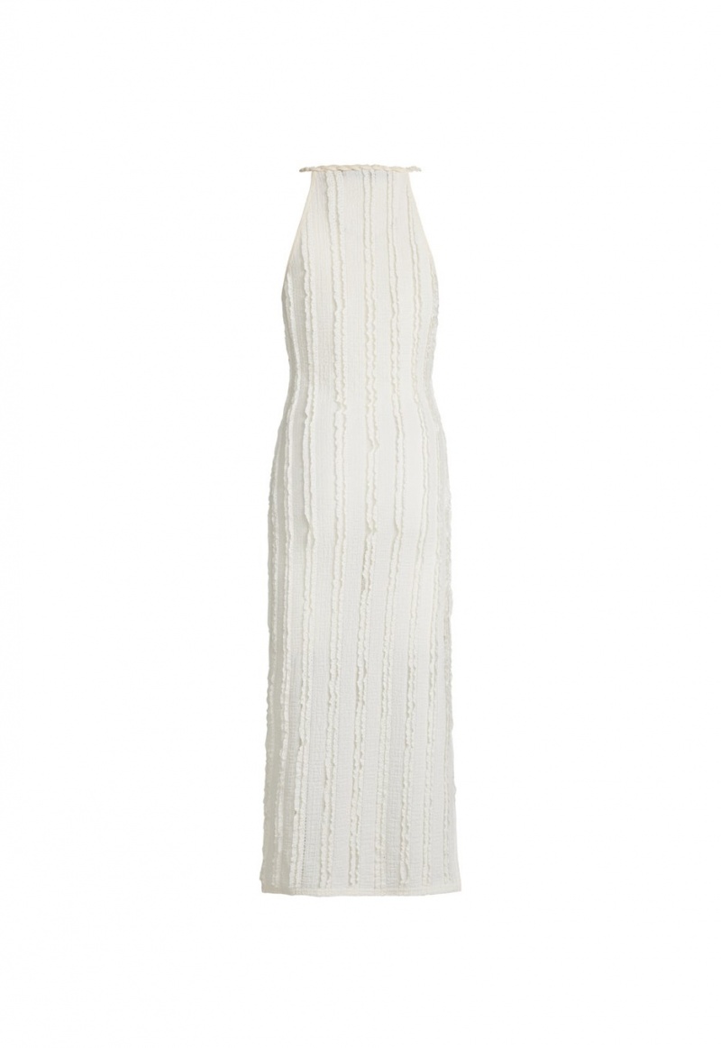 White Lioness Double Strap Midi Dress | Canada-TQACJ4582