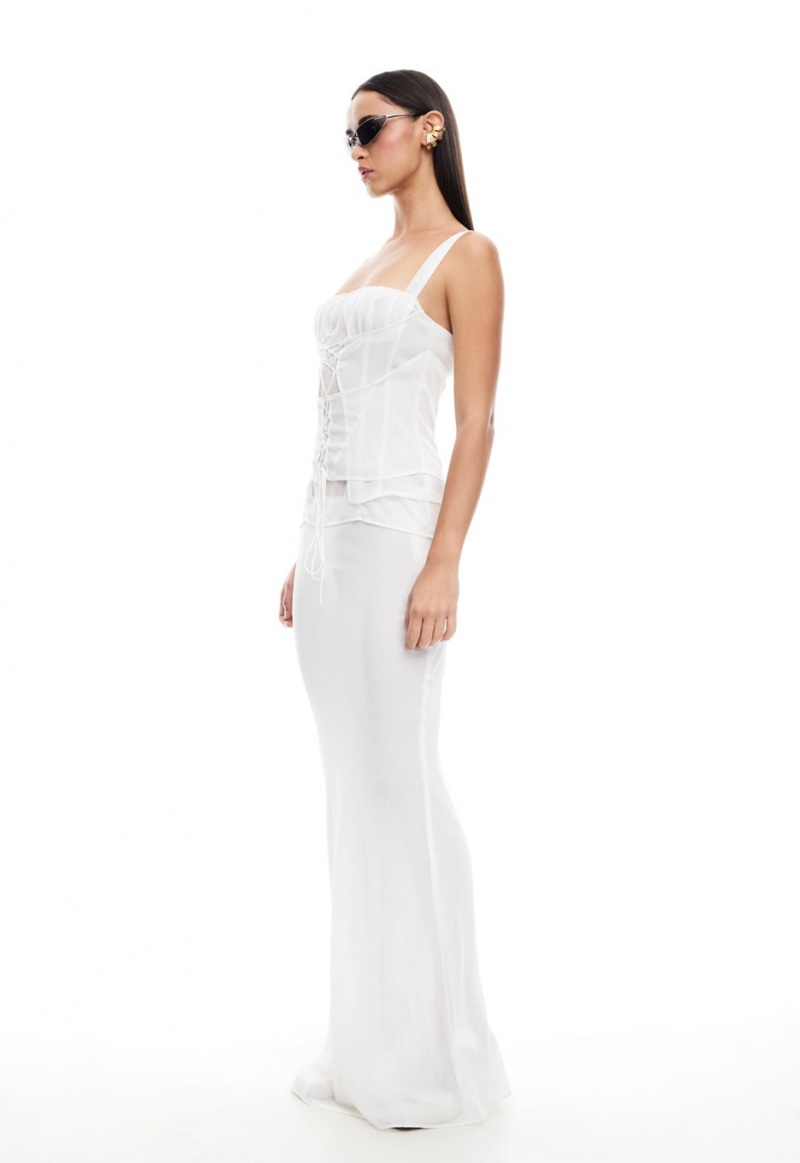 White Lioness Endless Maxi Skirt | Canada-OIRDP5781