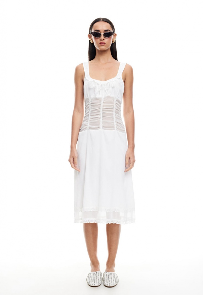 White Lioness Kendall Midi Dress | Canada-CIWLU6310