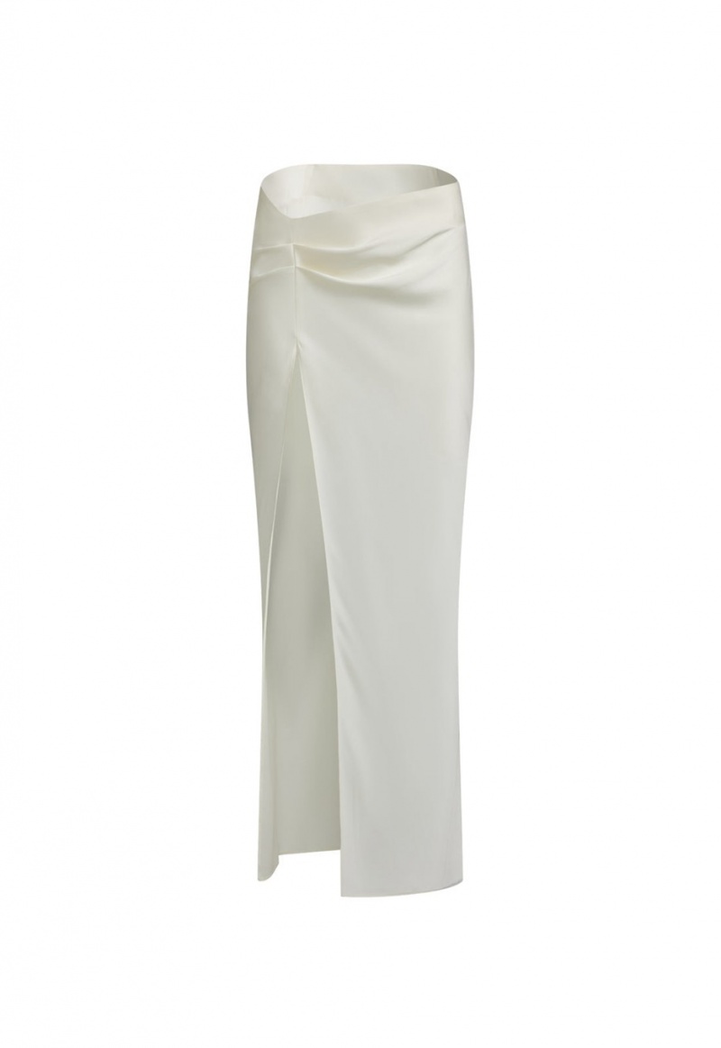 White Lioness Mariah Maxi Skirt | Canada-FSMIE5326